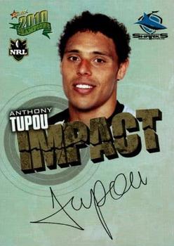 2010 NRL Champions - Impact Signature Gold #IS15 Anthony Tupou Front